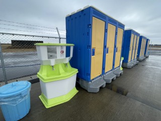 仮設トイレ(米軍共同訓練)