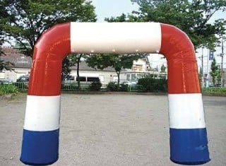 ２ｍ門型赤白青ゲートNo.2-39