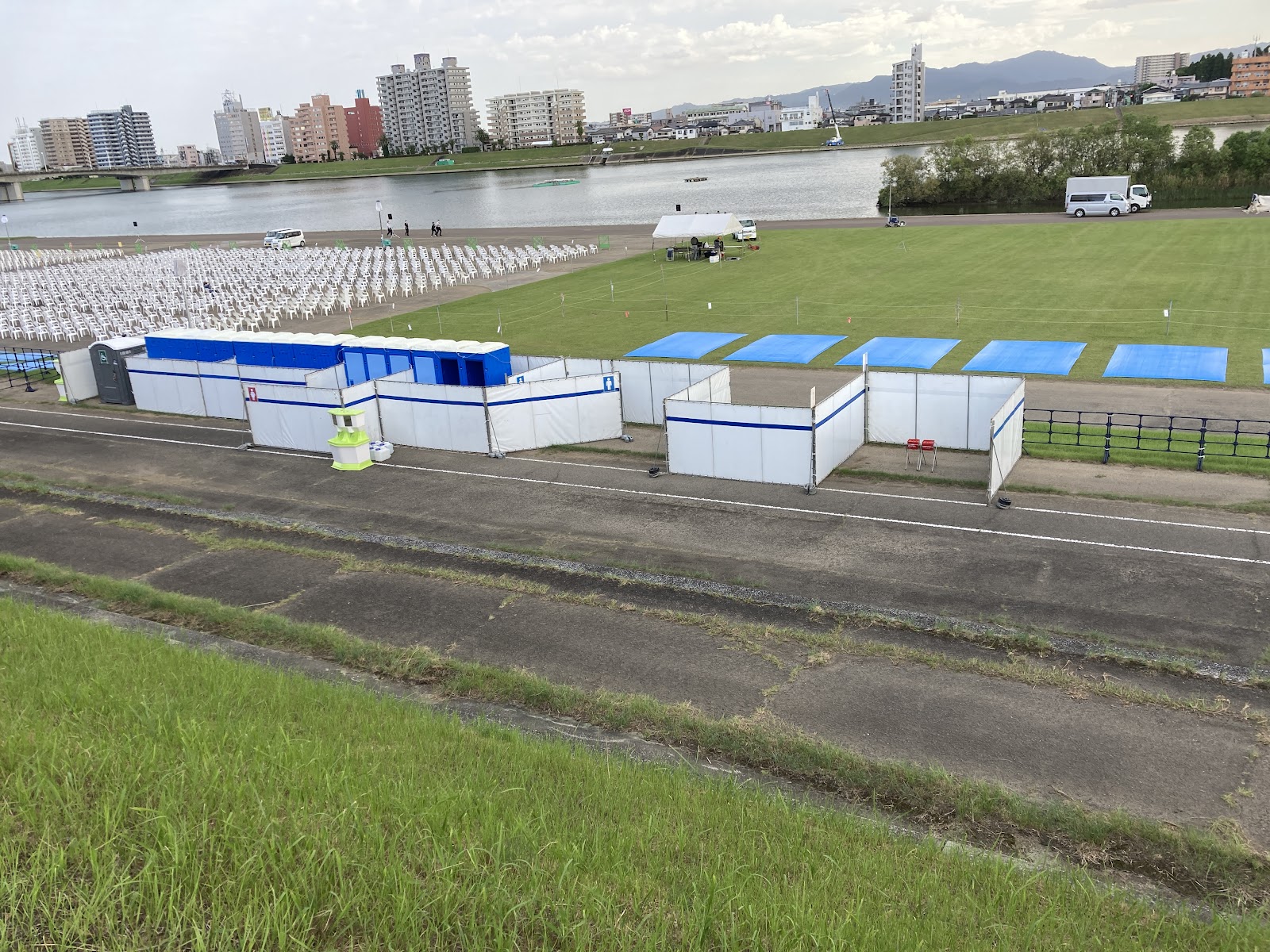みやざき納涼花火大会 会場全景