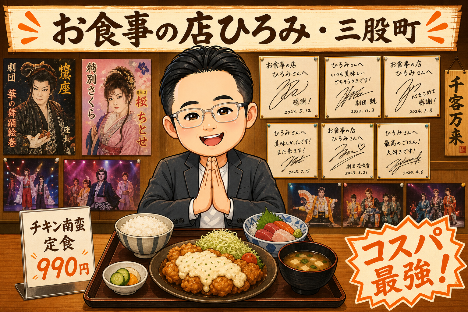 お食事の店 ひろみ 訪問挿絵