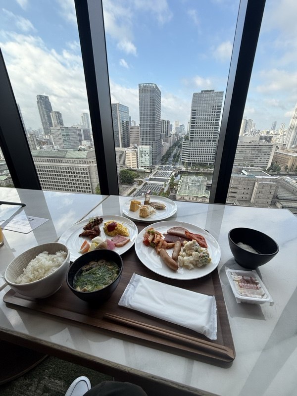 カンデオ大阪ザ・タワー 31階からの眺望と朝食