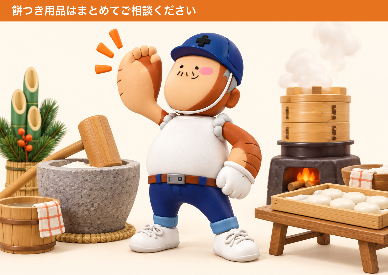 餅つき用品をまとめてレンタルできるレントオール宮崎